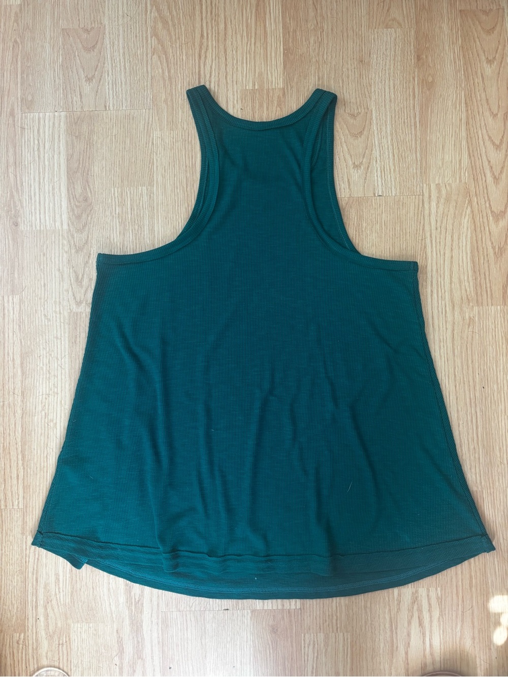 Free people intimately free Long Beach rib tank teal green large race back - Picture 2 of 7